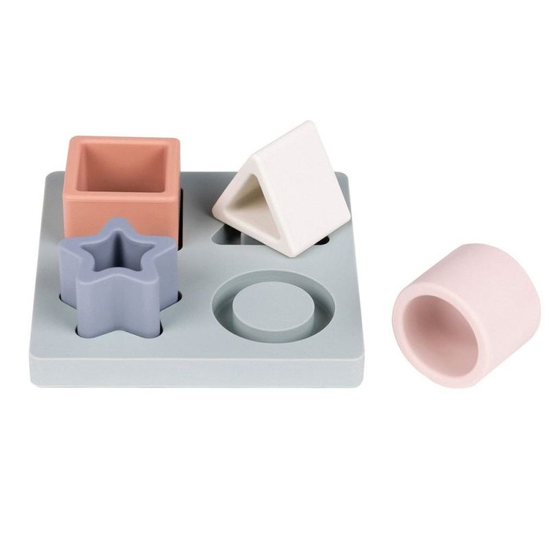 Nattou Hračka vkládačka silikonová Light 12x12 cm