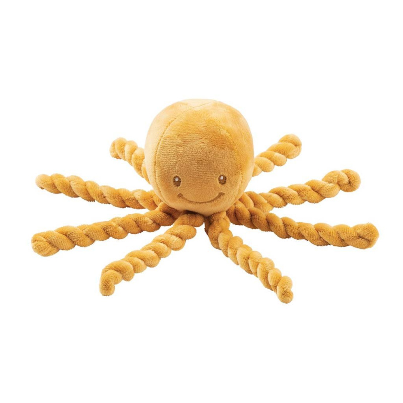 NATTOU Cuddly Octopus PIU PIU plyšová hračka pro miminka Lapidou Yellow 0 m+ 1 ks