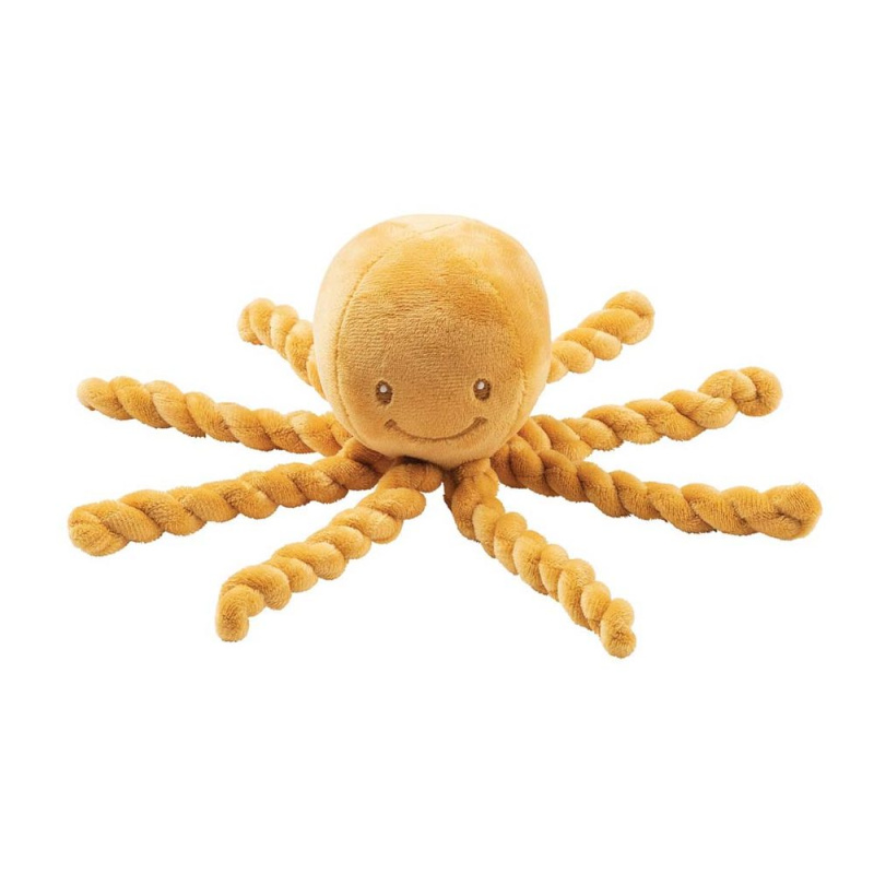 NATTOU Cuddly Octopus PIU PIU plyšová hračka pro miminka Lapidou Yellow 0 m+ 1 ks