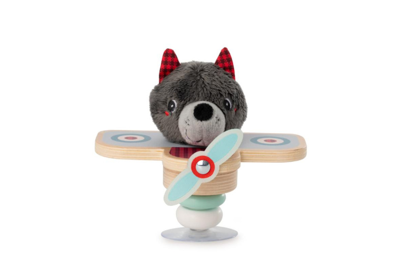 Lilliputiens houpací letadlo s pilotem vlk Ludvík