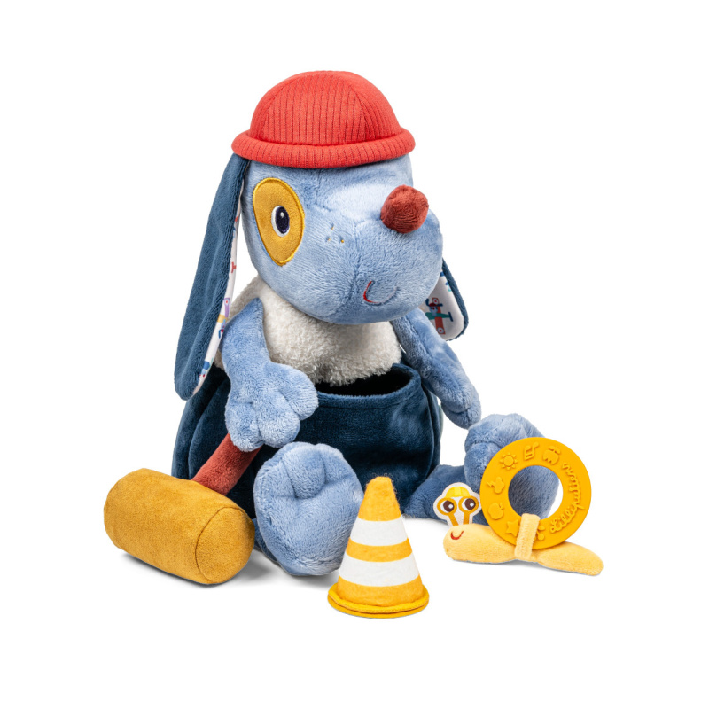 Textilní hračka s aktivitami Pejsek Jules