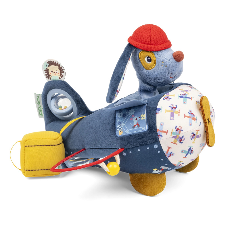 Lilliputiens - měkká hračka s aktivitami - letadlo pejsek Jules