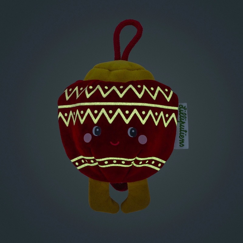 Lilliputiens - vánoční plyšová dekorace - růžová elfka Bibbi