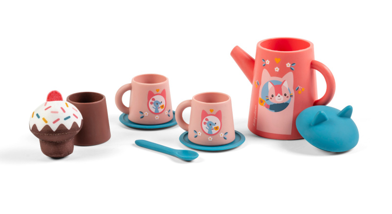 Lilliputiens - hračka do vody čajový servis - kočička Jeanne