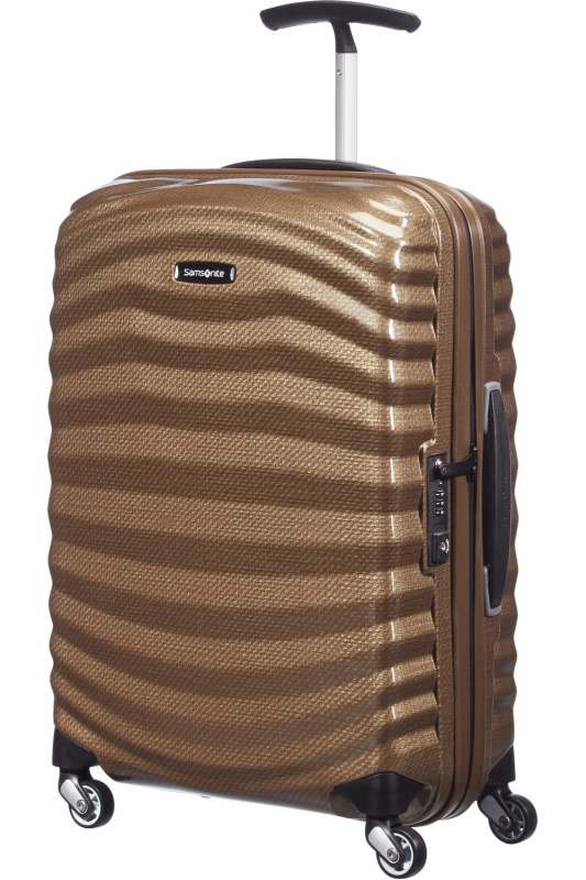 Samsonite Kufr Lite-shock Spinner 55 Zlatý Sand