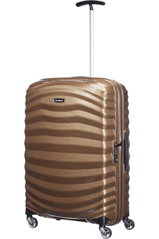 Samsonite Kufr Lite-shock Spinner 69cm Zlatý Sand