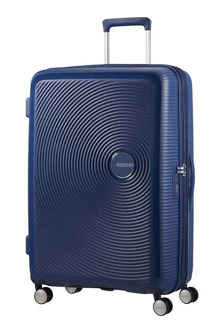 American Tourister Soundbox 77cm Tmavě Modrá Spinner rozšiřitelný