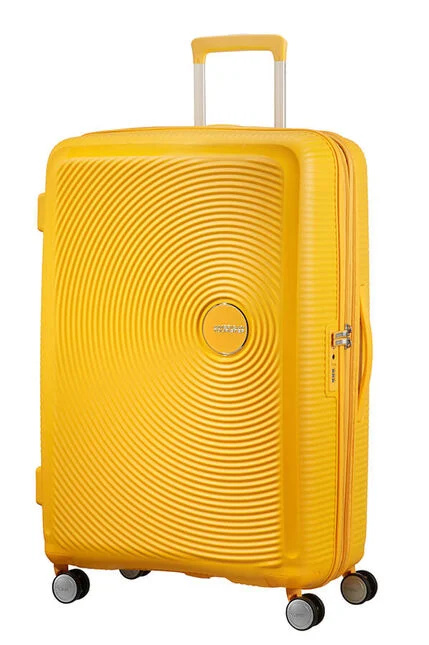 American Tourister Soundbox 77cm Žlutá Spinner rozšiřitelný