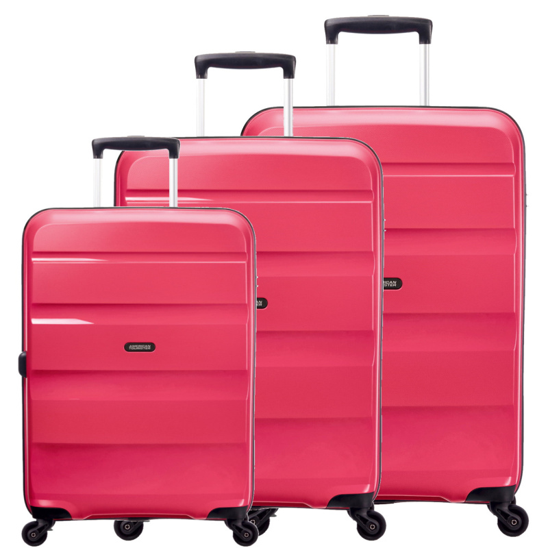 American Tourister BON AIR Sada 3 kufrů 55/66/75cm Růžová Azalea Pink