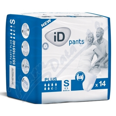 iD Pants Small Plus plenkové kalhotky navlékací 14 ks