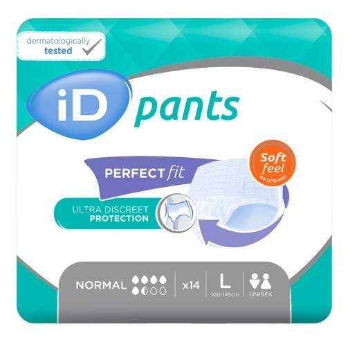 iD Pants Large Normal plenkové kalhotky navlékací 14 ks