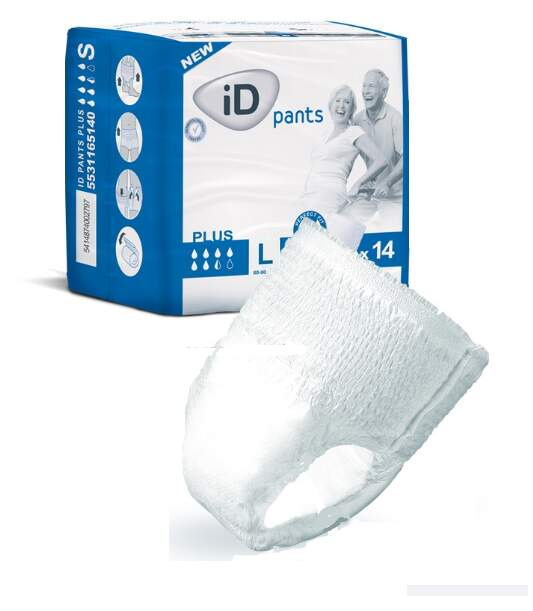 iD Pants Large Plus plenkové kalhotky navlékací 14 ks
