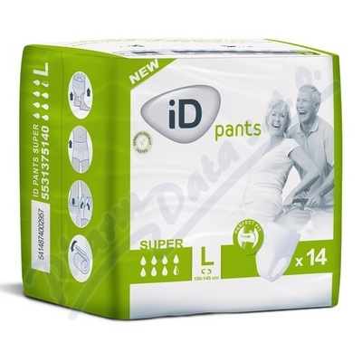 iD Pants Large Super plenkové kalhotky navlékací 14 ks