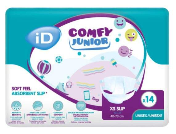 iD Comfy Junior XS Slip plenkové kalhotky 14 ks