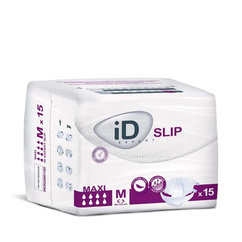 iD Slip Medium Maxi plenkové kalhotky s lepítky 15 ks