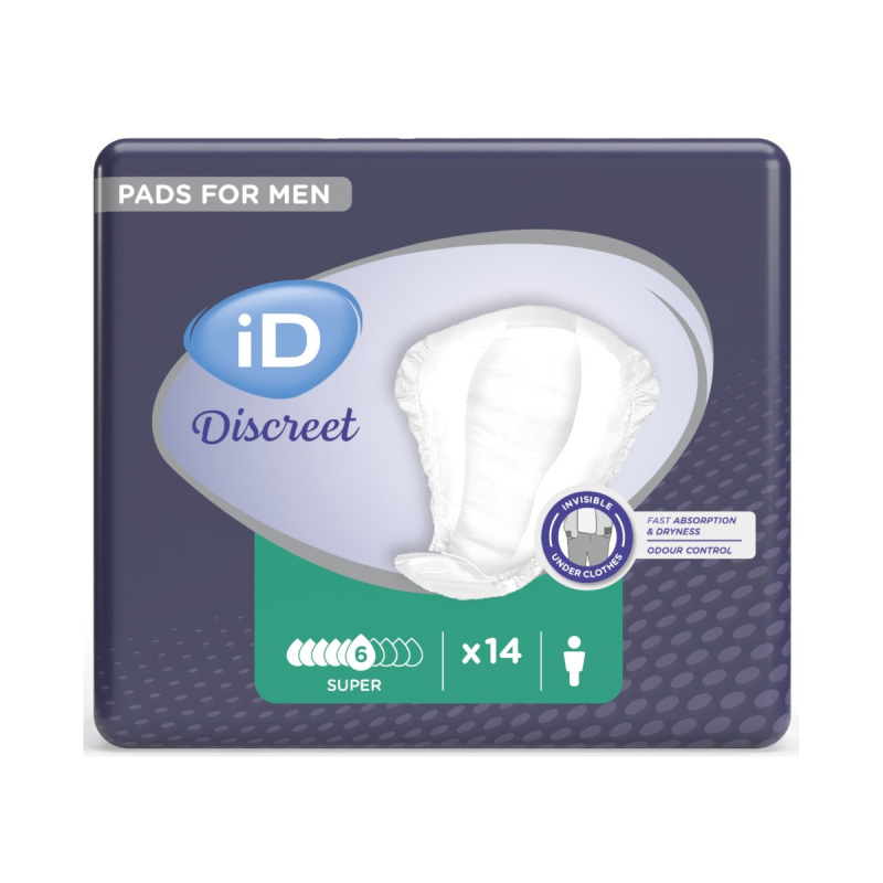 iD Discreet for Men Level 3 Super absorpční vložky pro muže 14 ks