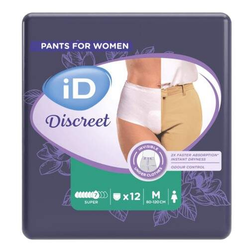 iD Discreet Pants Medium Super 12 ks
