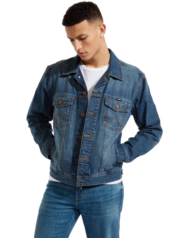 Pánská džínová bunda WRANGLER Classic modrá-S