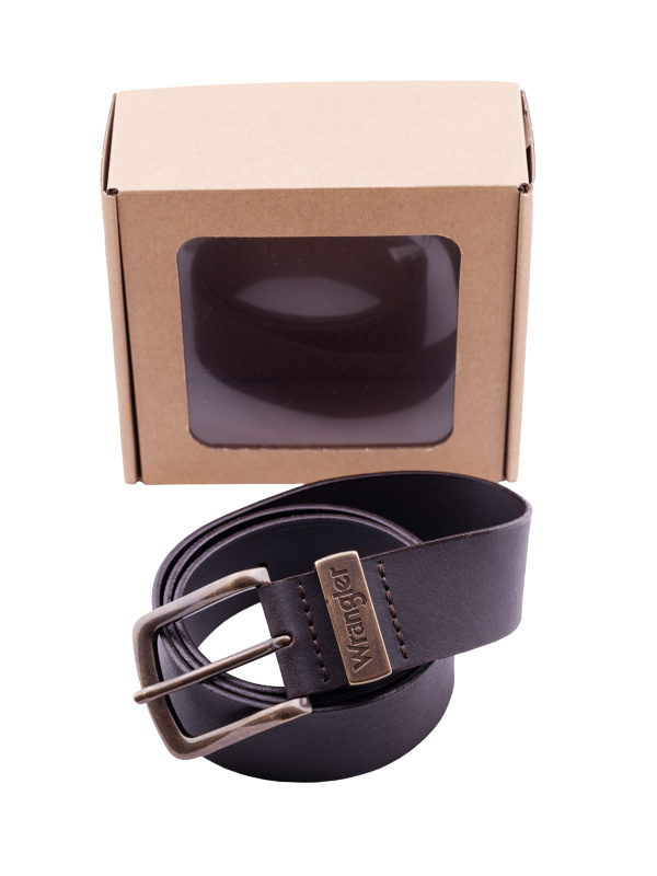 Metal Loop Brown -  W0080US85 Pánský pásek