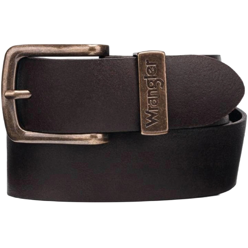 Metal Loop Brown -  W0080US85 Pánský pásek