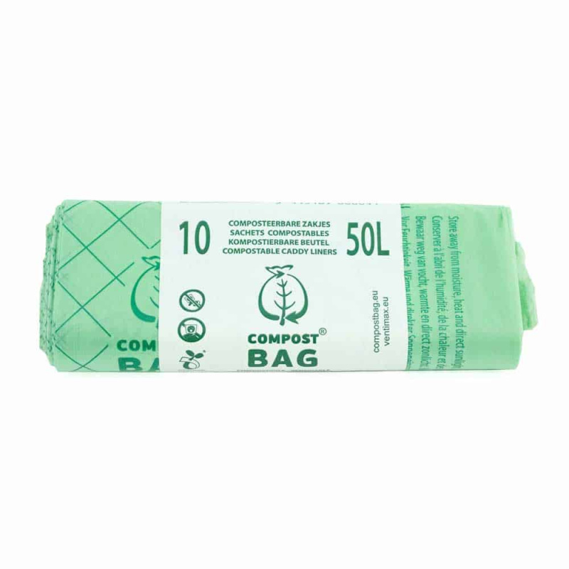 Compost Bag Company Kompostovatelné pytle na odpadky 50l, hvězdicová základna, 10ks