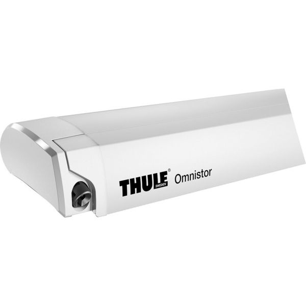 Markýza Thule Omnistor 9200 Barva krytu: Bílá, Délka markýzy: 4 m, Barva tkaniny: Safírově modrá