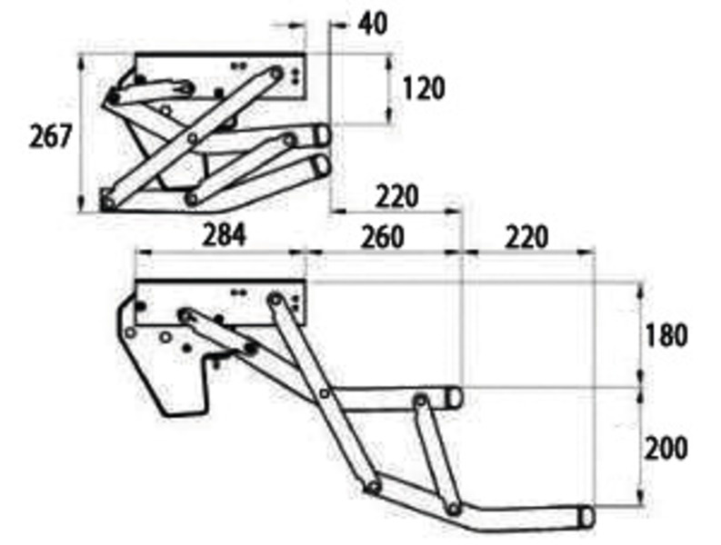 THULE Elektrický 2stupňový schůdek Omnistep 440 12V Varianta: Dopp.Tritt.Omnist.380 12V