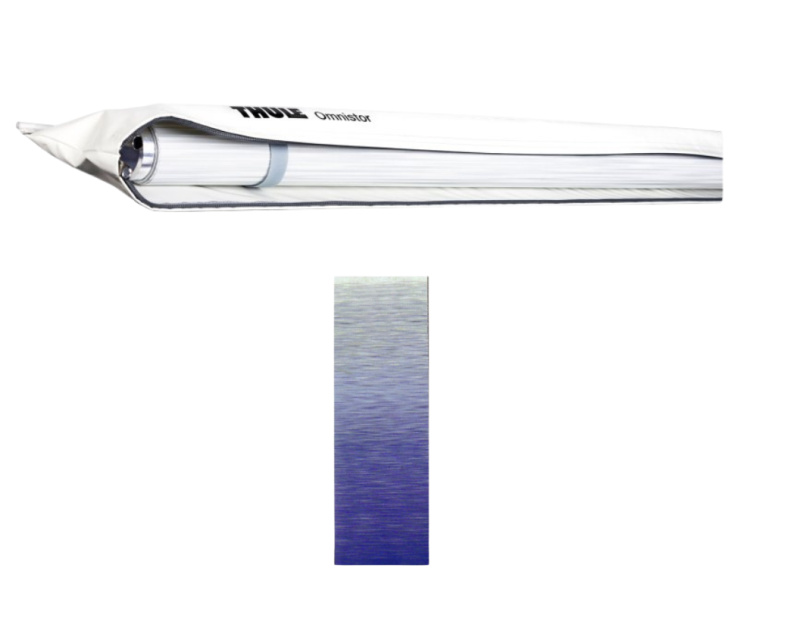Sáčková markýza Thule Omnistor 1200 Délka markýzy: 2,3 m, Barva tkaniny: Safírově modrá