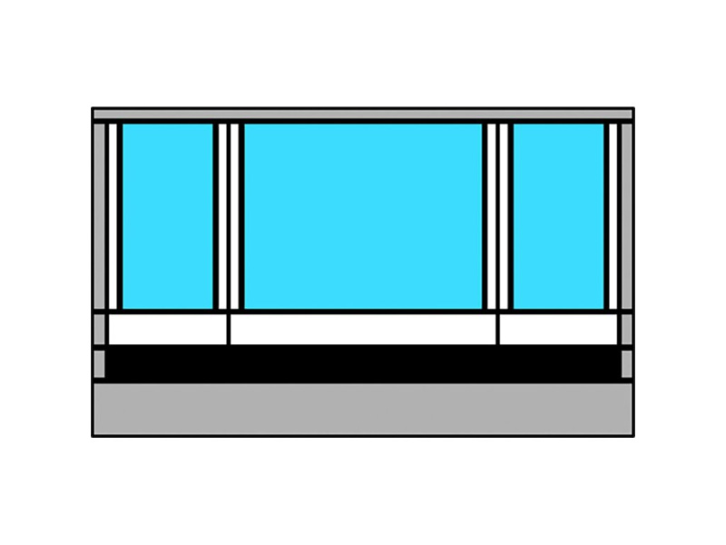 Přední stěna stanu Thule RESIDENCE G3 Montážní výška: 2,75-3,10 m - XXL, XXL, Šířka markýzy: 4,25 m