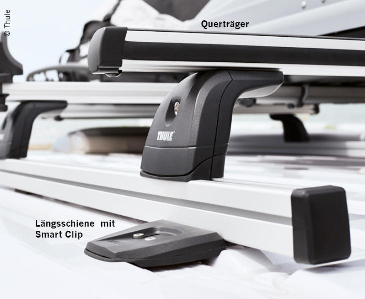 THULE Sada střešního nosiče - 2 nosiče o délce 1,5 m, výška 13 cm