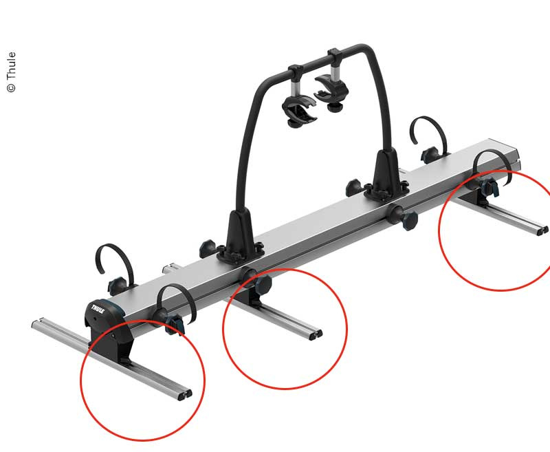 THULE Instalační sada pro VeloSlide - montážní lišty 3 ks, 70cm