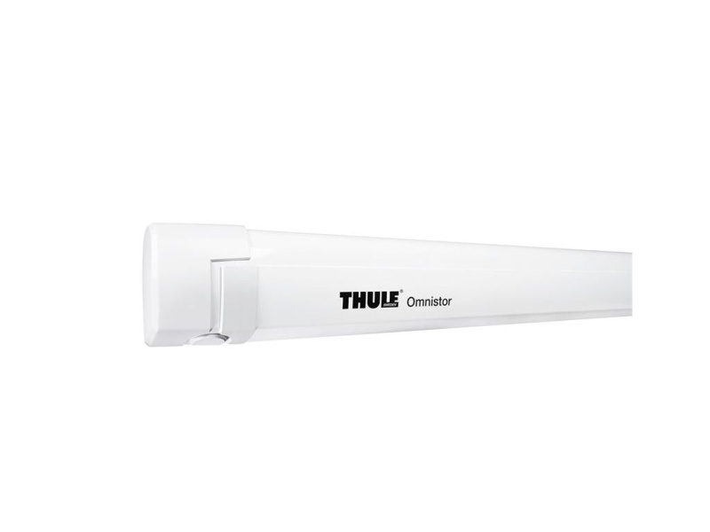 Markýza Thule Omnistor 5200 Barva krytu: Bílá, Délka markýzy: 4,5 m, Barva tkaniny: Safírově modrá