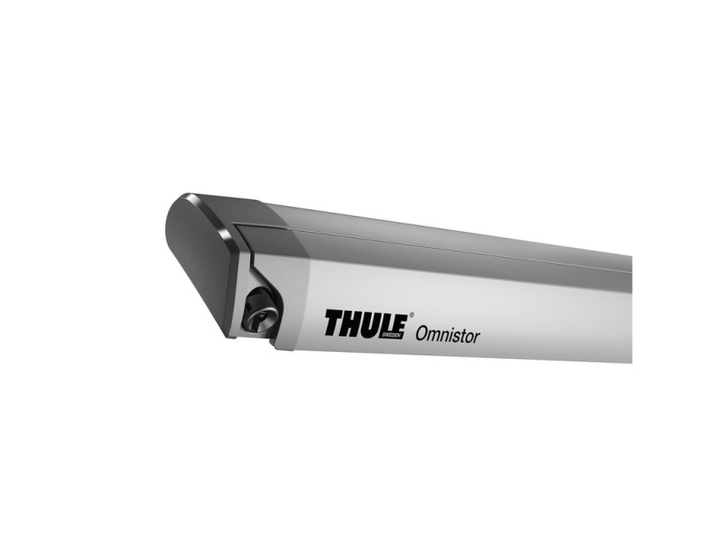 Střešní markýza Thule Omnistor 6300 Barva krytu: Eloxovaná šedá, Délka markýzy: 3,5 m, Barva tkaniny: Safírově modrá