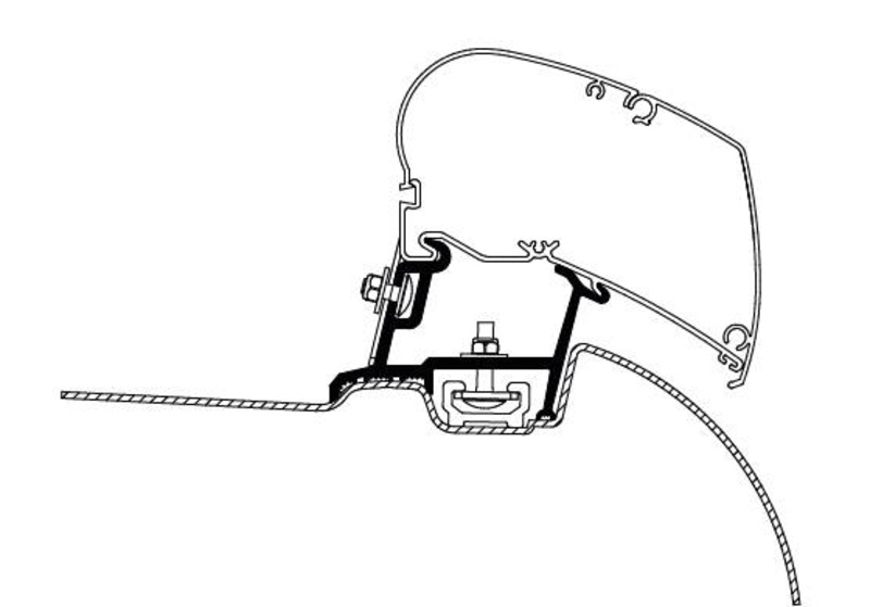 Adaptér Thule Mercedes Sprinter > 2007, VW Crafter 2007-2016 OE Truck