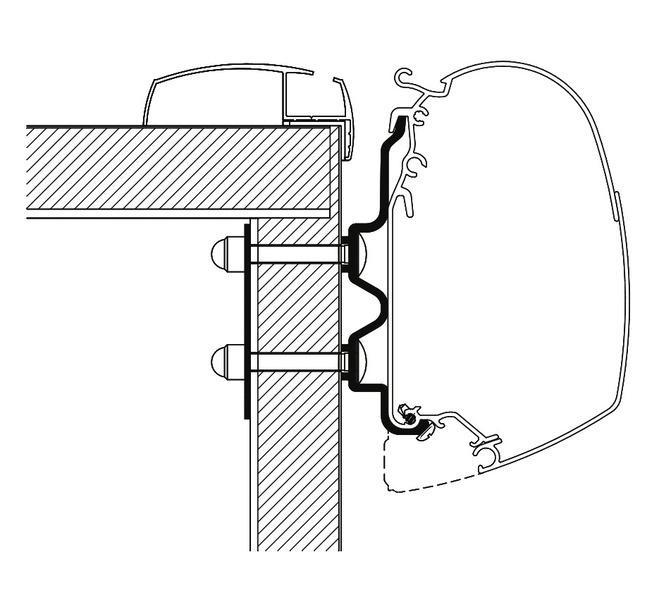 Adaptér pro markýzu Thule Omnistor TO5200 Hobby Optima Ontour