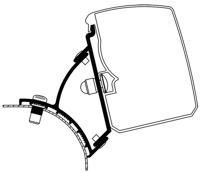 Adaptér na VW T5/T6 Minivan pro markýzu Thule 3200