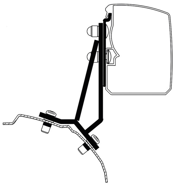 Markýza Thule 3200, adaptér Ford Transit/Tourneo Custom Fixed LHD