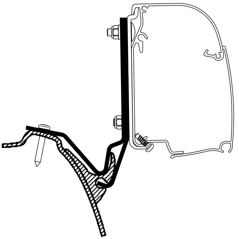 Adaptér Westfalia Kepler One / Five / Six pro Thule 4200