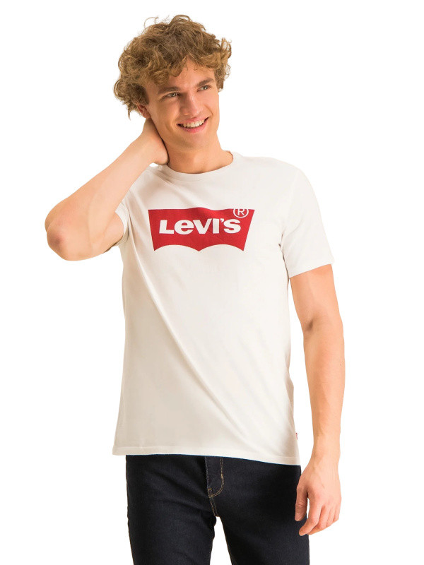 Pánské tričko k.r. LEVI'S bílé-XL