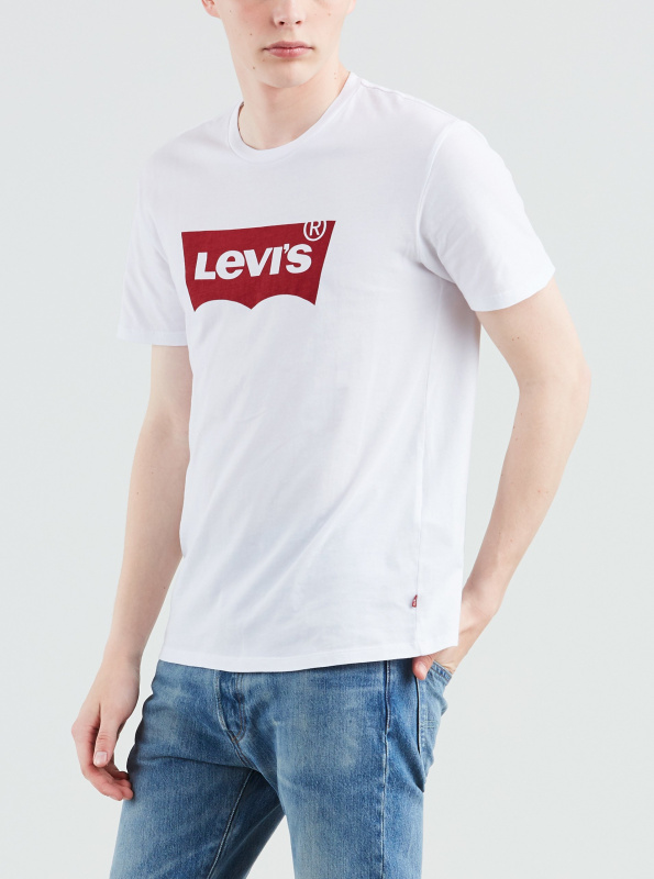 Pánské tričko k.r. LEVI'S bílé-XL
