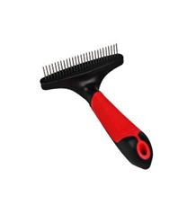 Hrablo s otočnými zuby červená/černá M