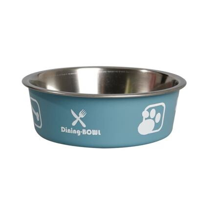 Karlie Miska nerezová s plastovým opláštěním modrá 14cm 450ml