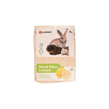 Flamingo Dřevěná podestýlka s vůní citronu 4kg