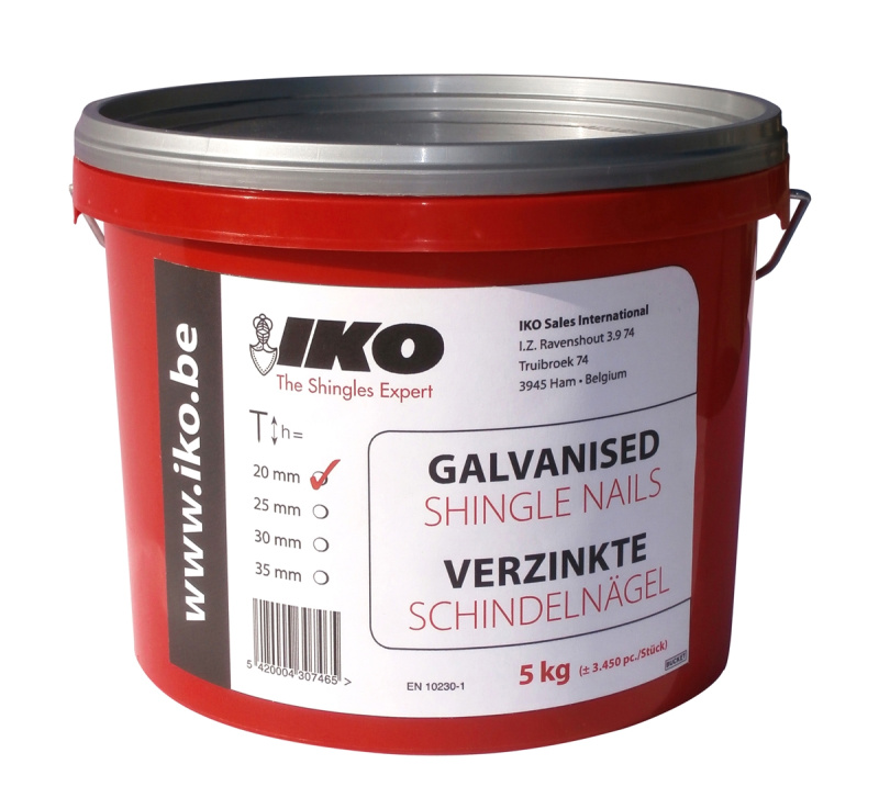Hřebíky galvanizované IKO 25 mm 5 kg
