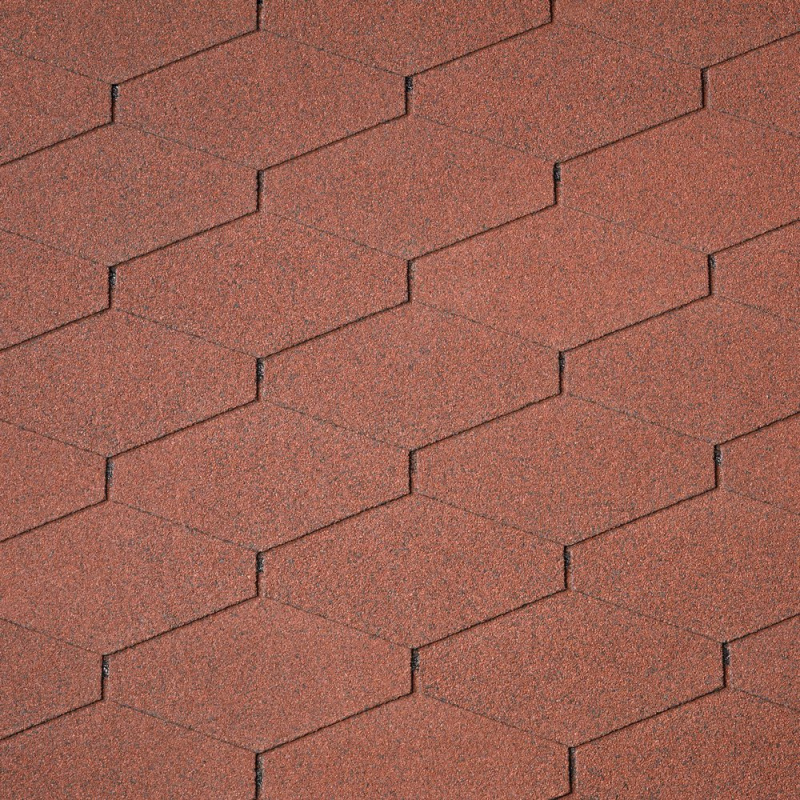 Šindel asfaltový IKO Diamant Plus 10 Cihlově červená 2,0 m2