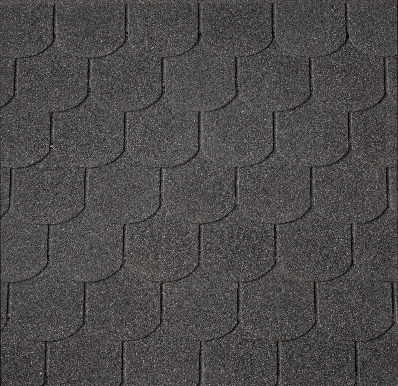 Šindel asfaltový IKO Superglass Biber 01 Černá 3,0 m2