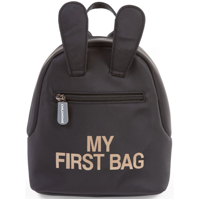 Childhome My First Bag Black dětský batoh 20x8x24 cm