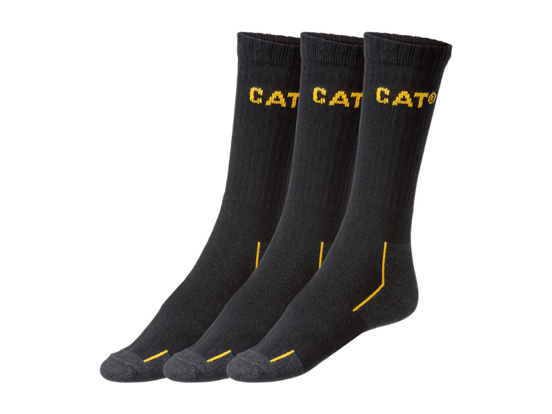 Caterpillar Pánské pracovní ponožky, 3 páry (černá, 43-46)