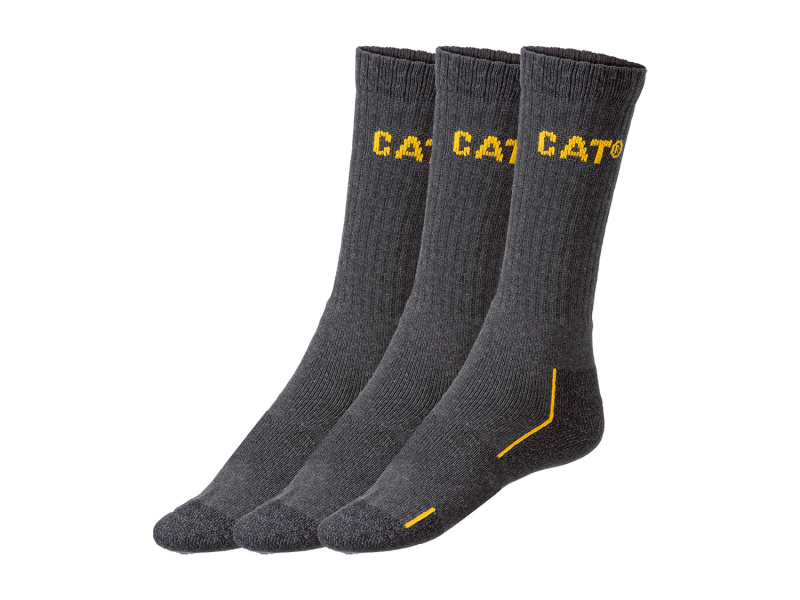 Caterpillar Pánské pracovní ponožky, 3 páry (šedá, 43-46)