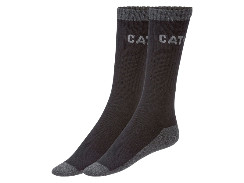 Caterpillar Pánské pracovní termo ponožky, 2 páry (černá, 47/50)